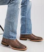 Ariat Arena TEK™ Leather Cowboy Boot - Men's Shoes in TF Crunch Pr Brk | Buckle