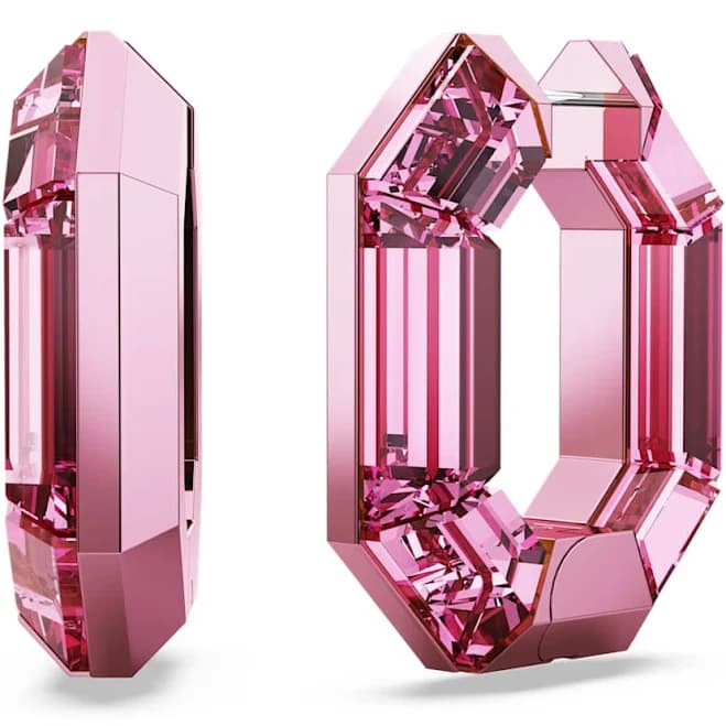 Swarovski Lucent Octagon Hoop Earrings