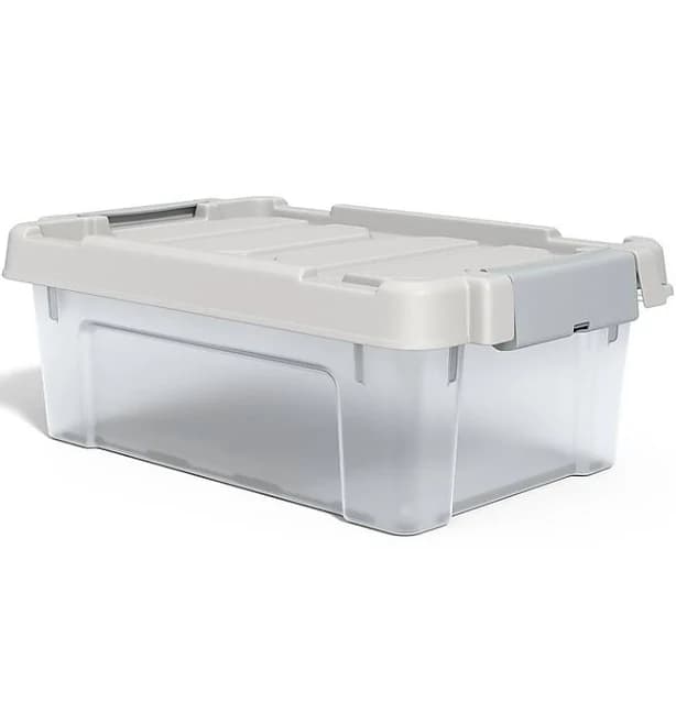 Staples 12 Qt. Latch Lid Storage Bin