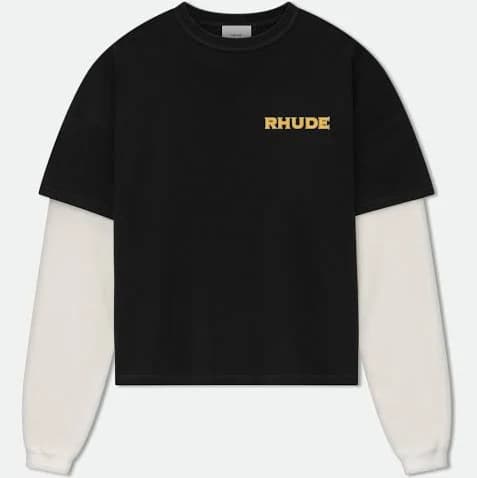 RHUDE STEEL DOUBLE-LAYERED TEE