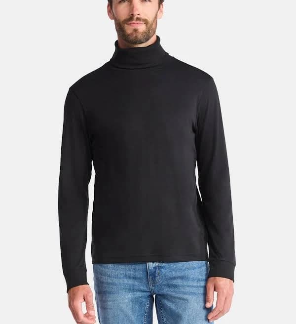George Men's Long Sleeve Turtleneck Pullover
