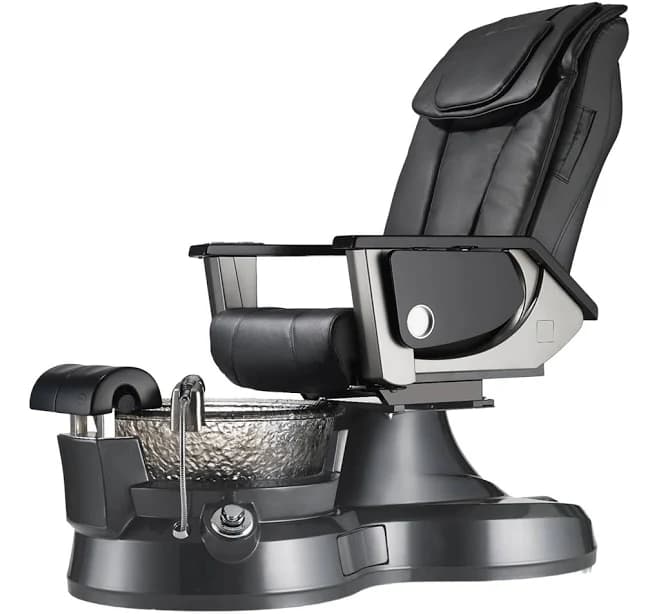 Lenox LX J&A Plumbed Pedicure Spa Chair with Glass Bowl - Professional Salon & Spa Equipment