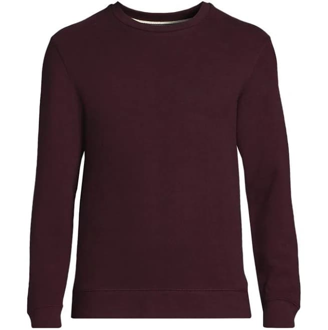 Lands' End Men's Long Sleeve Serious Sweats Crew Sweatshirt