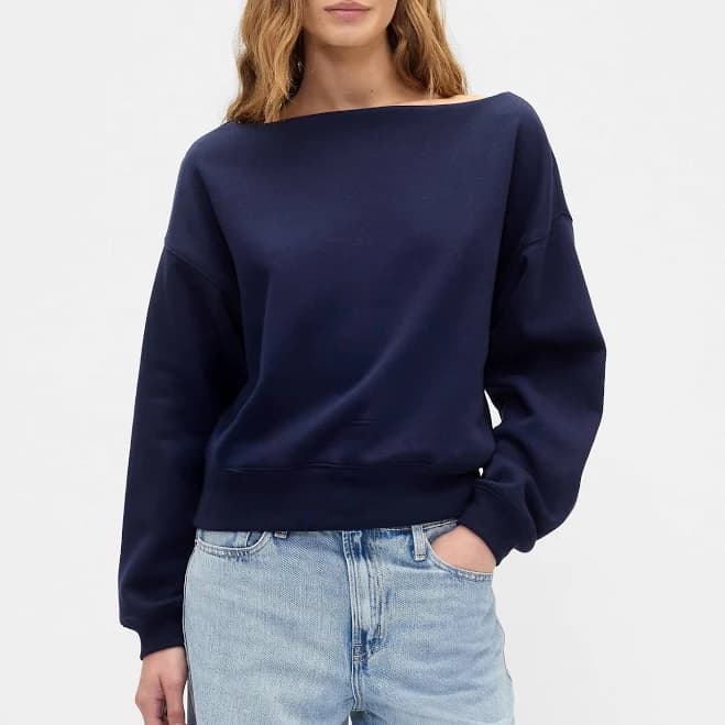 Gap Women's Oversized Boatneck Sweatshirt