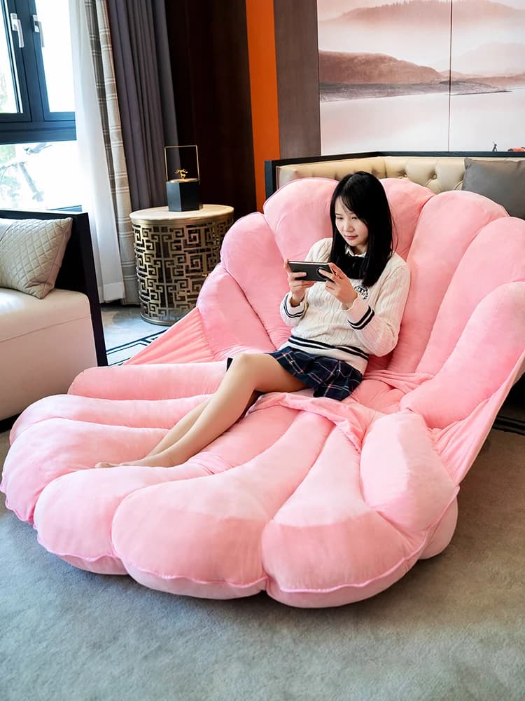 Giant clam shell pillow Lazy person sleeps Large shell doll Plush toy cushion doll Girl sleeping bag sofa - AliExpress