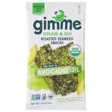 Gimme Organic Roasted Sea Salt & Avocado Oil Seaweed Snacks