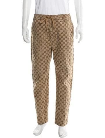 Gucci GG Canvas Pants in Neutrals, Men's US34, IT50 | L