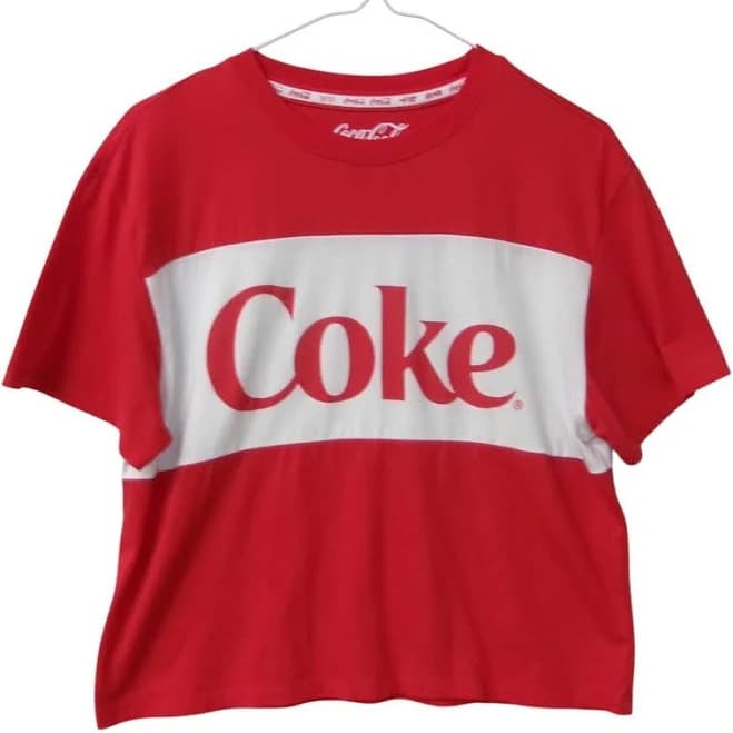 Freeze 24-7 Juniors' Coca-Cola Ringer T-Shirt