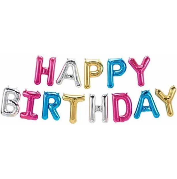 Northstar Happy Birthday Balloon Banner
