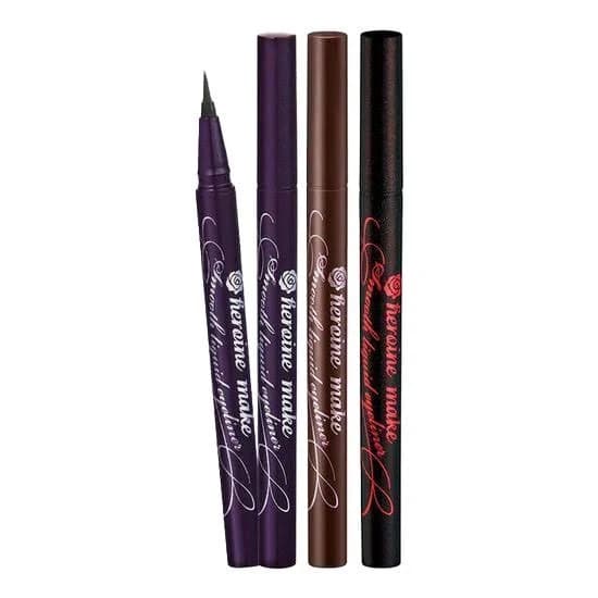 Kiss Me Heroine Make Smooth Liquid Eyeliner Super Keep | DODO SKIN 01 Deep Black