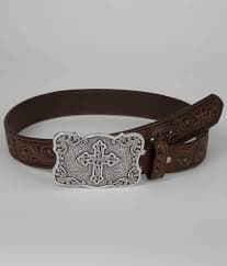 Nocona Cross Belt - Clothing in Brown | Buckle