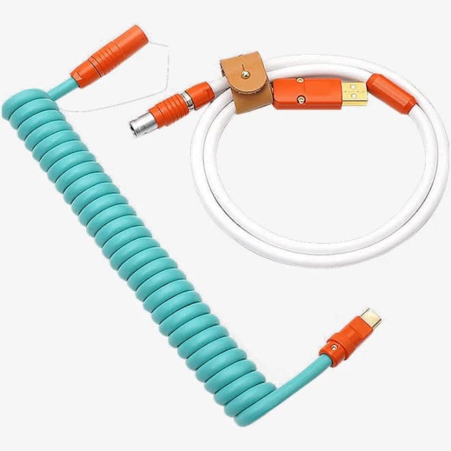 MelGeek TPU Rubber Coiled Cable