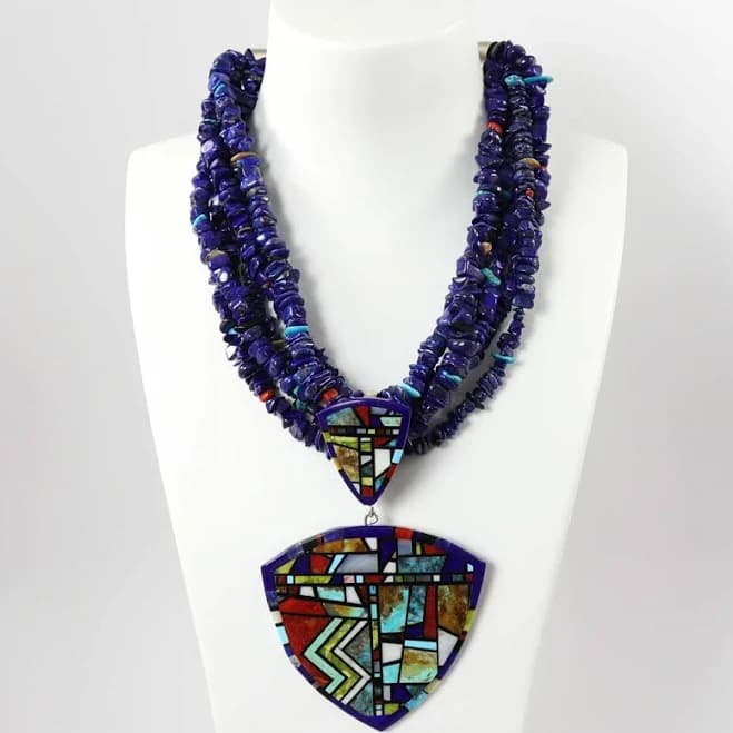 Multi-Stone Bead Necklace