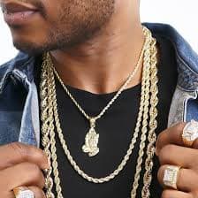 4MM Gold Classic Rope Chain Necklace 18"20"24"30"36" – Icenblings