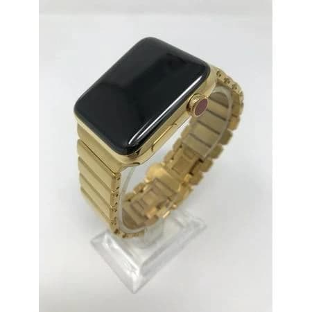 iWatch Series 3 24K Karat Gold Plated Modern Link Band