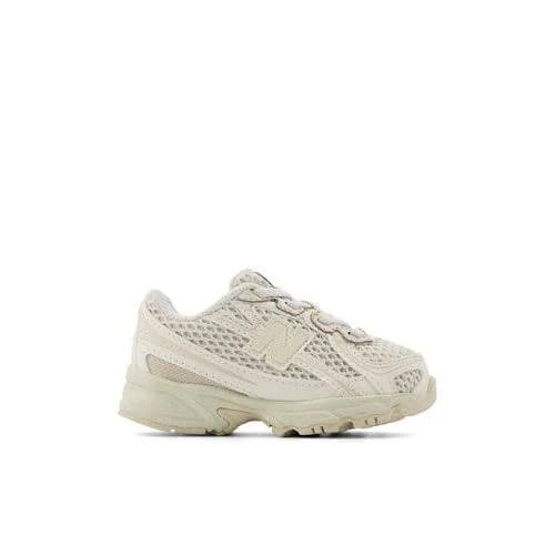 New Balance Kids' 740 Bungee Lace - White/Beige (Size 6)