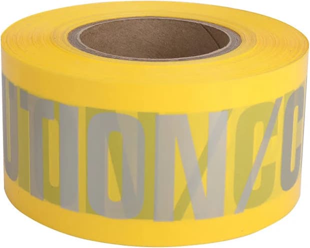 Project Source 3-in W x 1000-ft L Yellow Caution Polyethylene Safety Tape