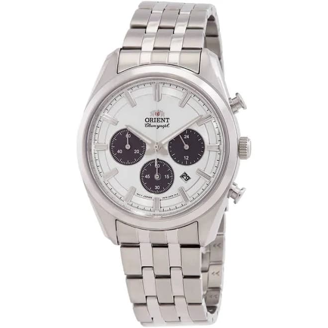 Orient Contemporary Chronograph White Dial Mens Watch RA-TX0305S