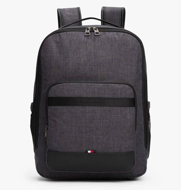Tommy Hilfiger Men's Metal Logo Travel Backpack