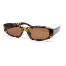 Womens Mod Narrow Rectangle Plastic Retro Sunglasses Tortoise - Brown - Walmart Business Supplies