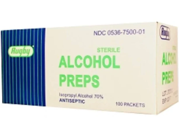 Major Rugby Alcohol Prep Pads 100ct