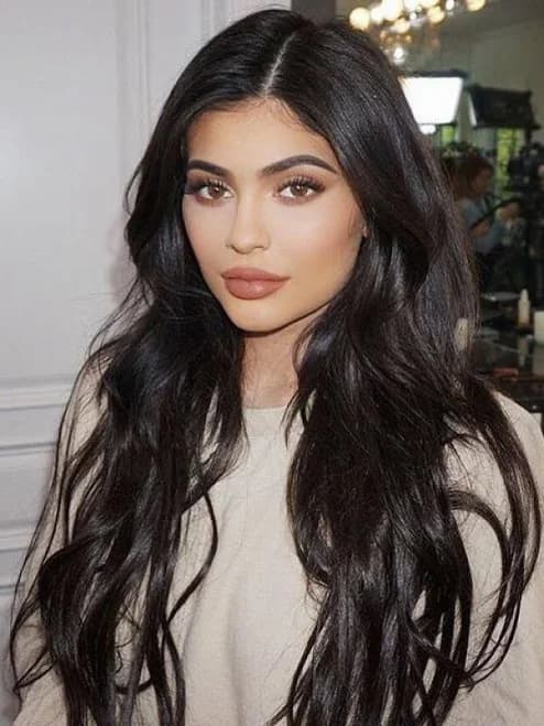 Natural Black Long Wavy 360 Real Natural Glueless Human Hair Wigs for Caucasian Women