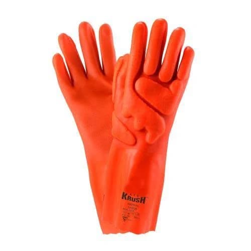 West Chester HVO1015/2XL 2XLarge Rough Grip PVC Interlock Gloves with Impact Protection Dozen