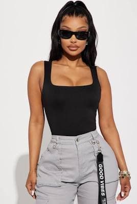 Fashion Nova Sleeveless Bodysuit
