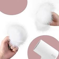 Amazon.com: 12 Pieces Christmas White Faux Fur Pom Pom Balls Fur Fluffy Pompom Ball with Elastic Loop for Hats Shoes Scarves Gloves Scarves Bag Key Chain Charms Accessories(White)