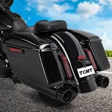 Black Hard Saddlebags Fit For Harley Touring Street Glide Road King 1993-2013 12 | eBay