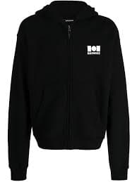 Nahmias logo-print Cotton Hoodie | Black | FARFETCH BH
