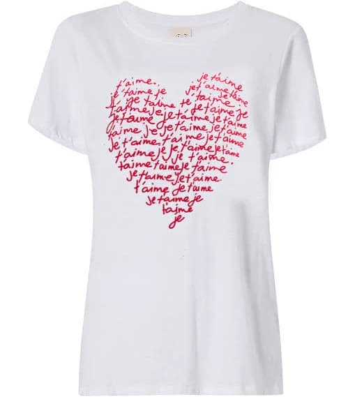 cinq à sept Women's Je T'aime Heart Tee