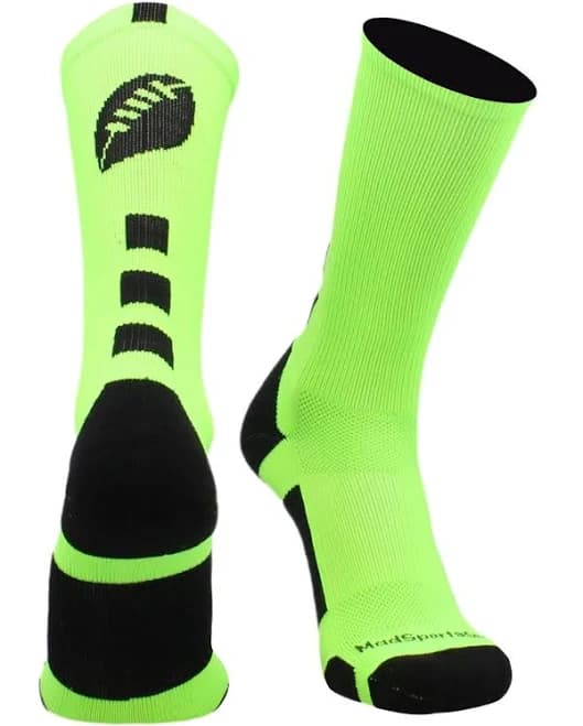 MadSportsStuff Unisex Football Logo Crew Socks