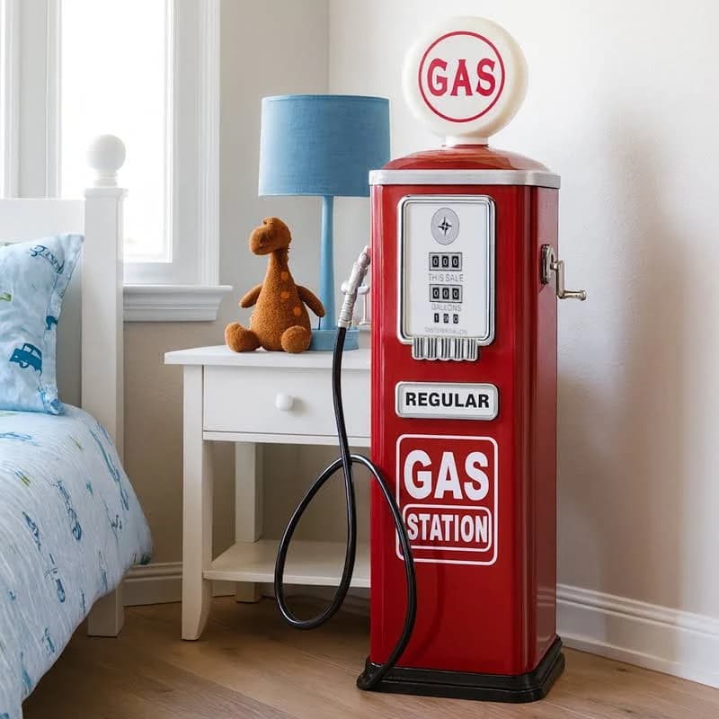 Constructive Playthings Steel Gas Pump Toy