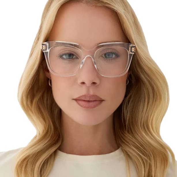 Bella Xs Prescription Square Sunset Frame Red RX Lens