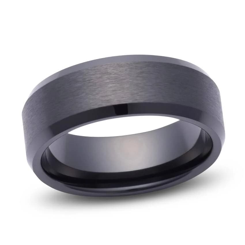 Jared Jewelers Men's Beveled-Edge Ceramic Wedding Band
