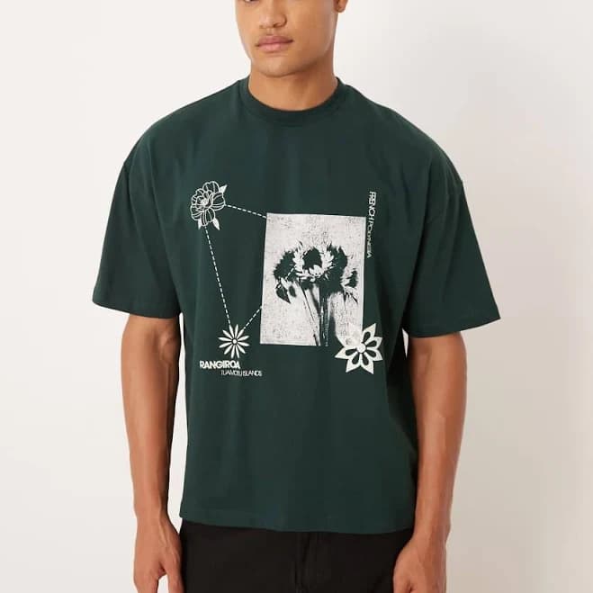 ASOS Design Boxy Oversized Floral T-Shirt