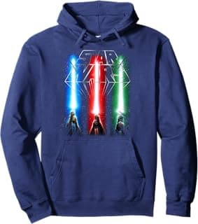 Classic Epic Lightsabers Jedi Force Logo Pullover Hoodie