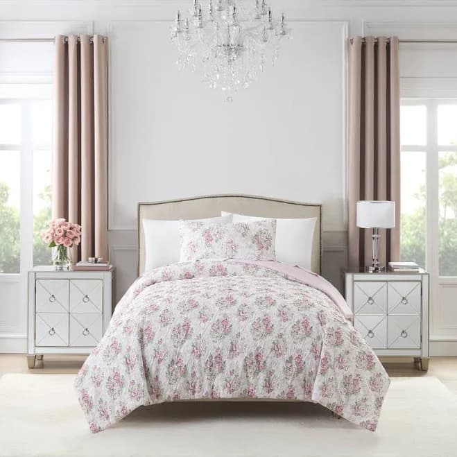 Paris Hilton 2-Piece Coquette Floral Comforter Set