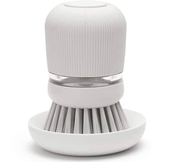 Brabantia SinkSide Dishwashing Liquid Dispensing Scrubbing Brush