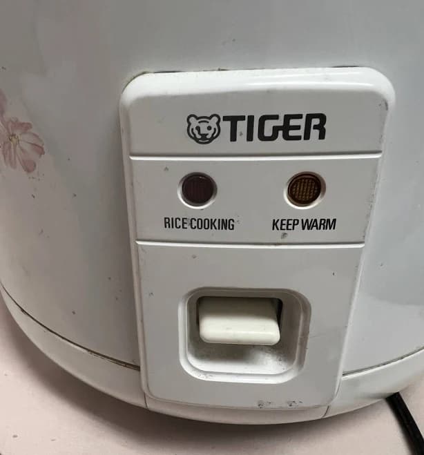 Tiger Jnp-1000 5.5 Cup Rice Cooker And Warmer Floral White Japan Model