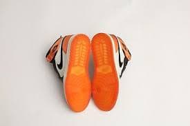Jordan 1 Satin Shattered Backboard Size 8 Womens Sneakers Black Starfish Orange | eBay