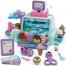 Toddler Girl Ice Cream Counter Shop Playset