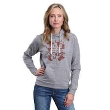 Stetson Western Grey Hoodie- Sweatshirts