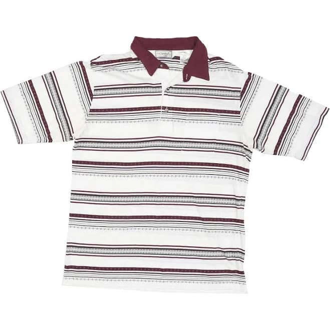 Classics Men's Striped Cotton Blend Polo Shirt