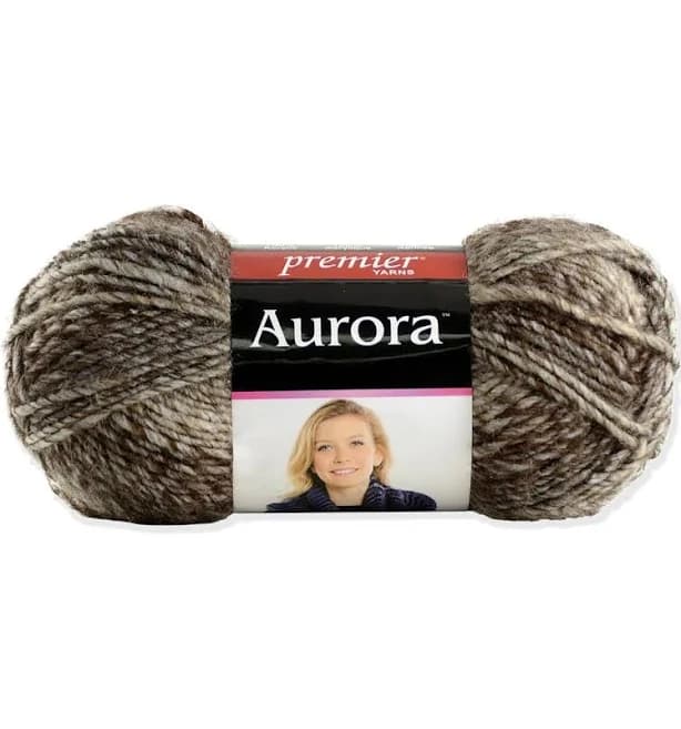 HOT seller! Good Earth colorway, Premier Aurora Yarn, #4 worsted weight, self-striping marl, machine washable, soft, 3.5oz; low & fast ship!