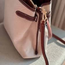 Stylish Canvas Bucket Bag Tote - Fashionable Letter Design, Zipper Pocket, Reinforced Bottom, Versatile Shoulder & Shopping Handbag from Dhgate Cross Body - price 134.79
