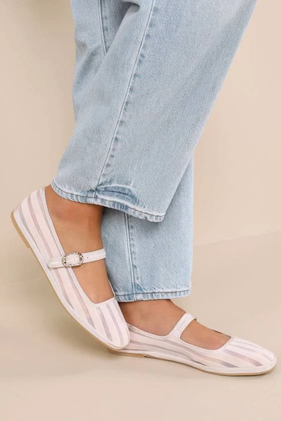 dolce vita tameka Ballet Flats Stripe Mesh