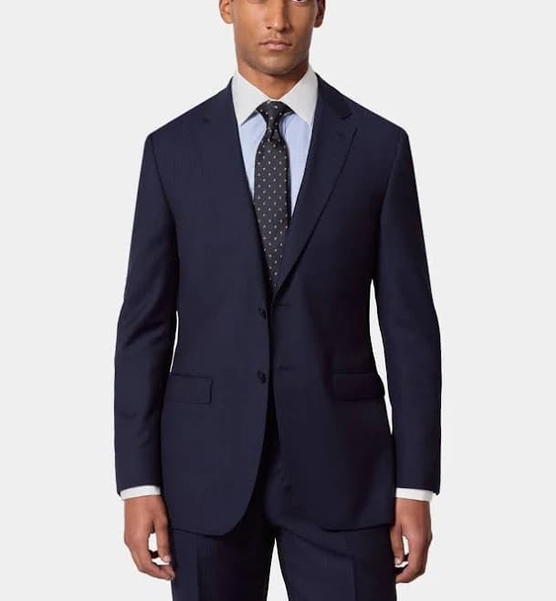 Hawes & Curtis Men's Slim Fit Wool Pinstripe Suit