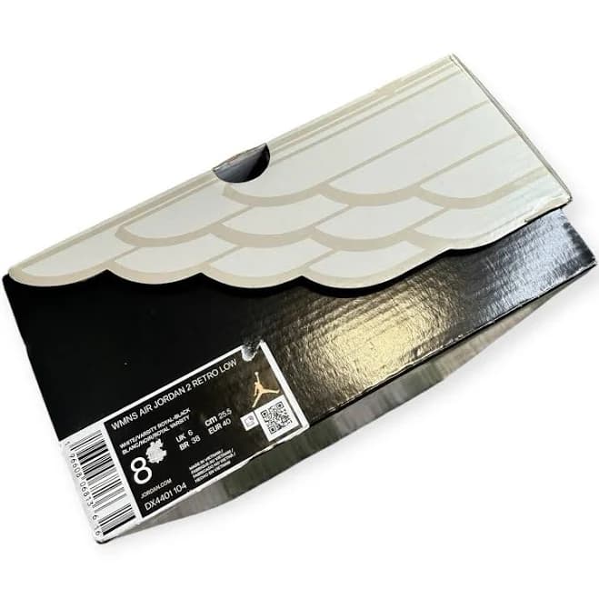 Nike Air Jordan Gift Box Only Black White Dx4401-10a Cardboard Shoe